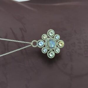 Silver necklace with pendant